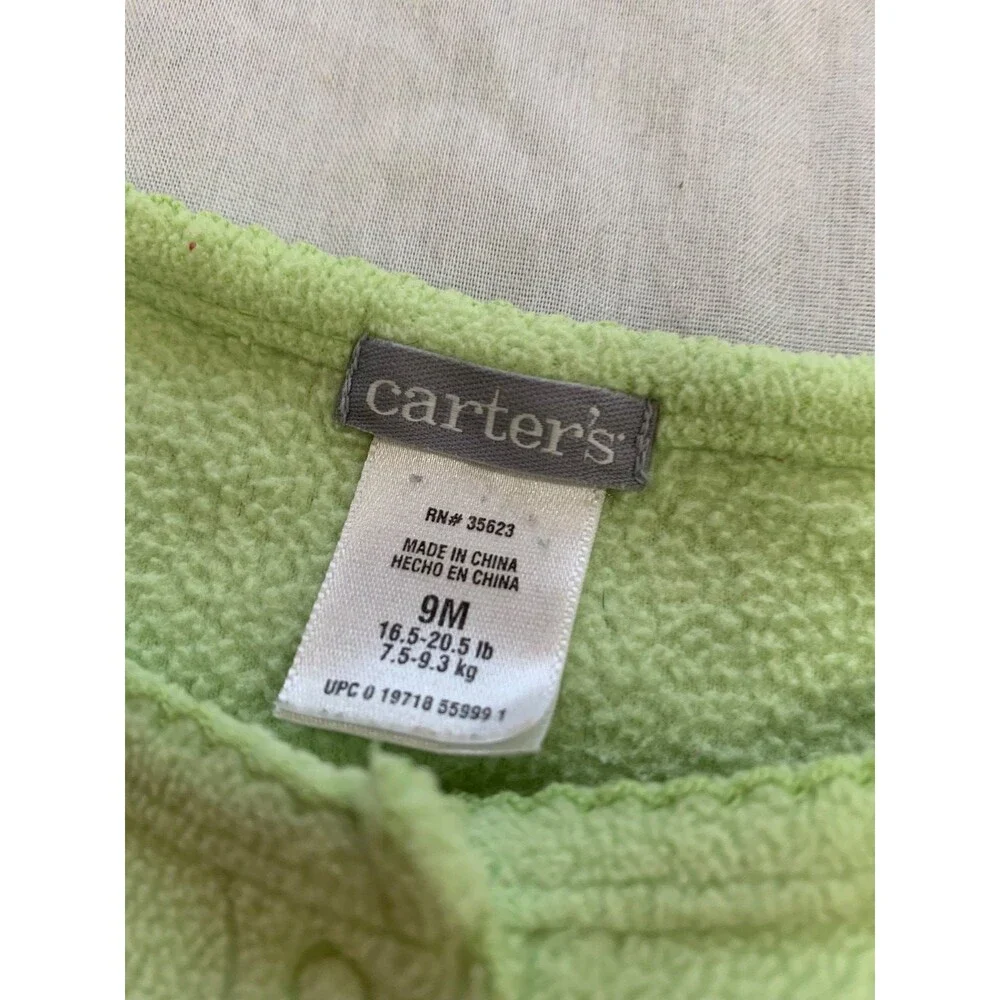 CARTERS GIRLS FLEECE OUTFITS ROMPER SIZE 9 MONTHS